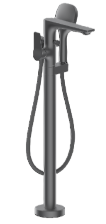 Смеситель для ванны, напольный, оружейная сталь JOMOO P38008-684/HBS-1