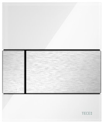 9242801 TECEsquare Urinal, белый клавиша нержавеющая сталь 9242801 TECEsquare Urinal, белый клавиша нержавеющая сталь