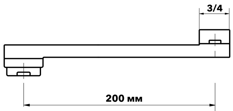 Излив плоский, хром ESKO ESPL200L