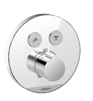 Термостат для душа, встраиваемый, на 2 потребителя, хром JOMOO 37289-624/1B-I041