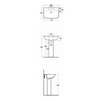 Раковина подвесная 60, белая Rak Ceramics Summit SM0101AWHA