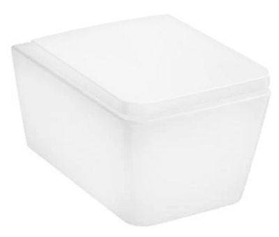 Унитаз подвесной с крышкой-сиденьем с микролифтом, белый Hansgrohe EluPura Q 60194450/60150450