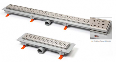 Трап линейный для пола, боковой слив MCH CH750BN