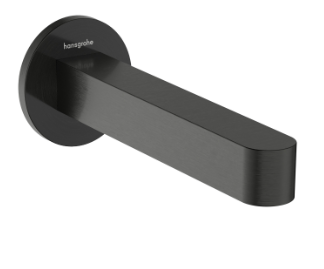 Излив для ванны, шлиф. черный хром Hansgrohe Finoris 76410340