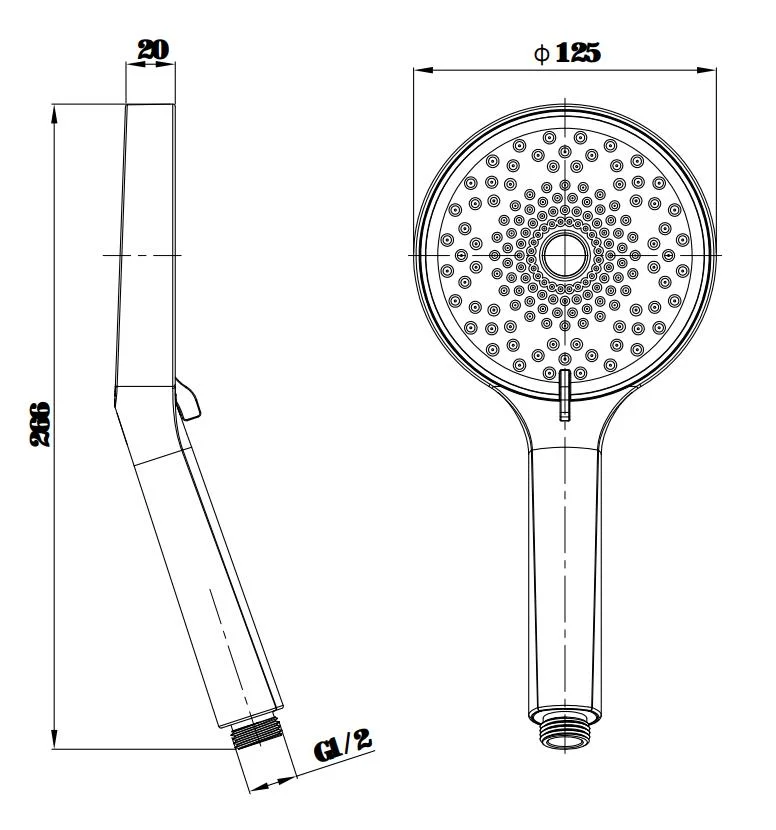 Ручной душ, золото ESKO SSP120Gold