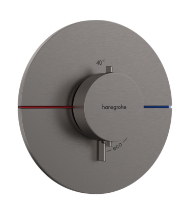 Термостат для душа, встраиваемый, шлиф.черный хром Hansgrohe ShowerSelect Comfort S 15559340