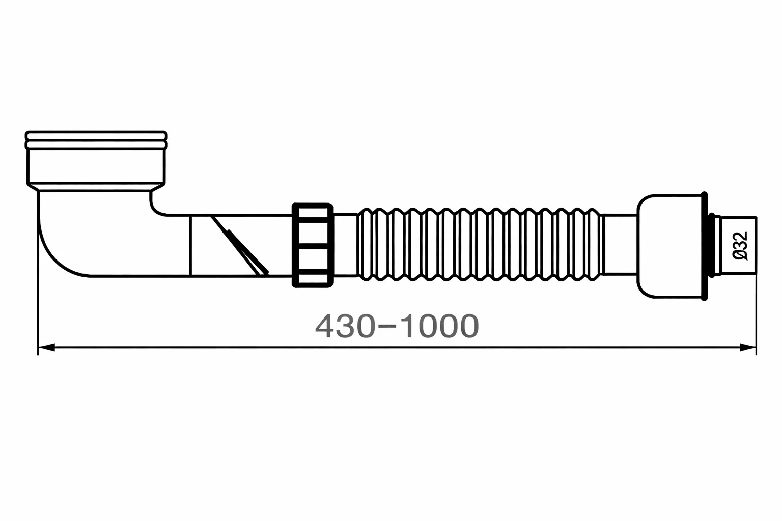 Сифон для раковины с сухим затвором D32/40 Baoleelai BLL-05