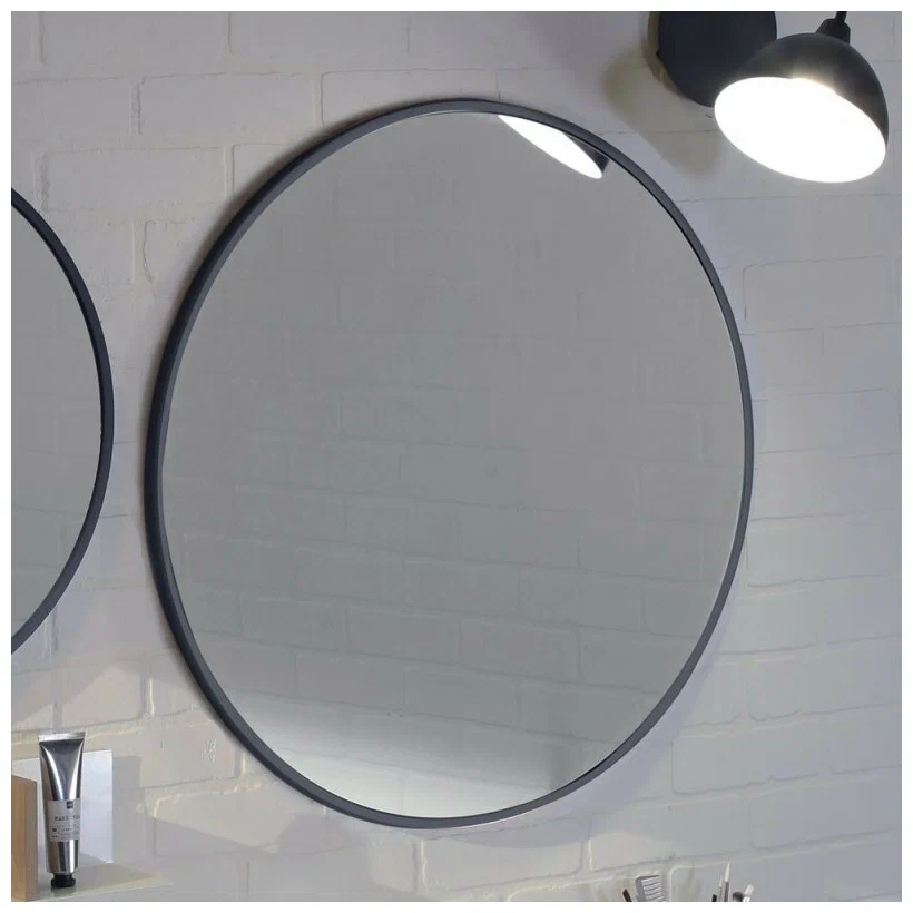 Зеркало 70, круглое, лакированная рама черный сатин Jacob Delafon Odeon Rive EB1177-S14