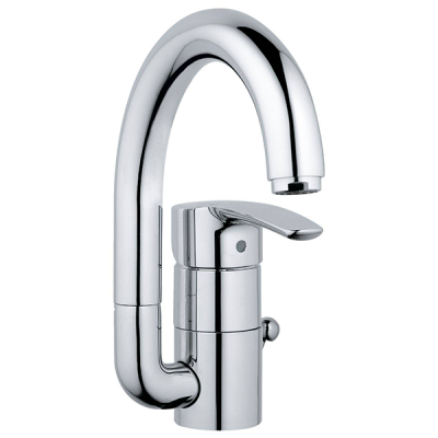 Смеситель для раковины с донным клапаном, размер L, высокий излив, хром Grohe Eurostyle 32444001