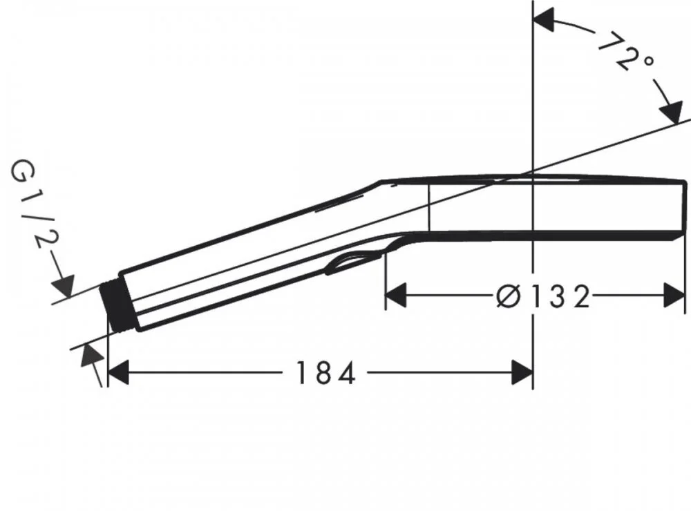 Ручной душ, хром Hansgrohe Rainfinity 130 3jet 26864000