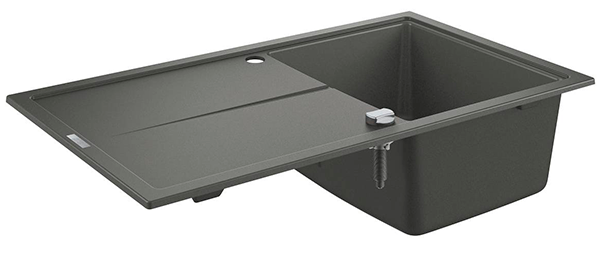 Мойка K400, композитная, оборачиваемая, с 1 чашей и крылом, 860х500, серый гранит Grohe 31640AT0