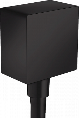 Подключение для душевого шланга,  с клапаном обратного тока, черный Hansgrohe FixFit Square 26455670