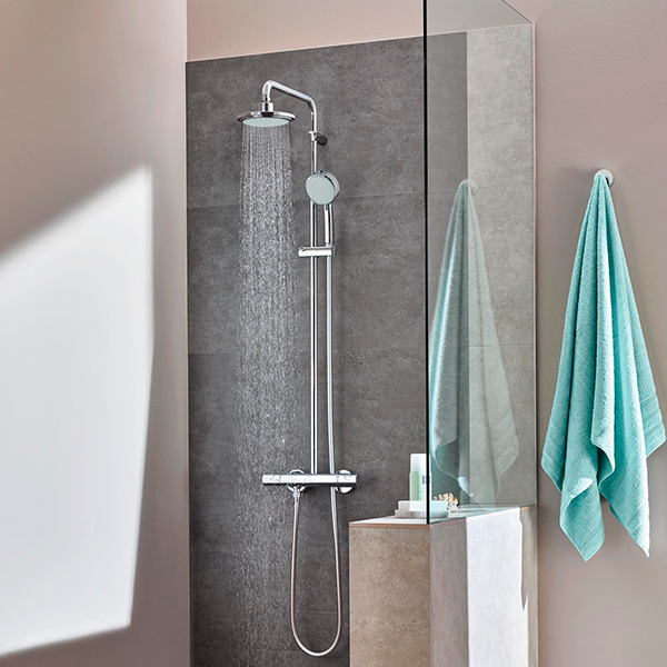 Душевая система 160, с термостатом для душа, хром Grohe NTempesta Cosmopolitan 27922000