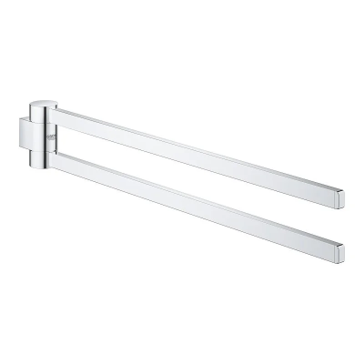 Держатель для полотенца 400, двойной, поворотный, хром Grohe Selection 41063000 Держатель для полотенца 400, двойной, поворотный, хром Grohe Selection 41063000