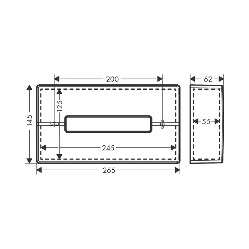 Держатель бумажных полотенец, черный Hansgrohe AddStoris 41774670