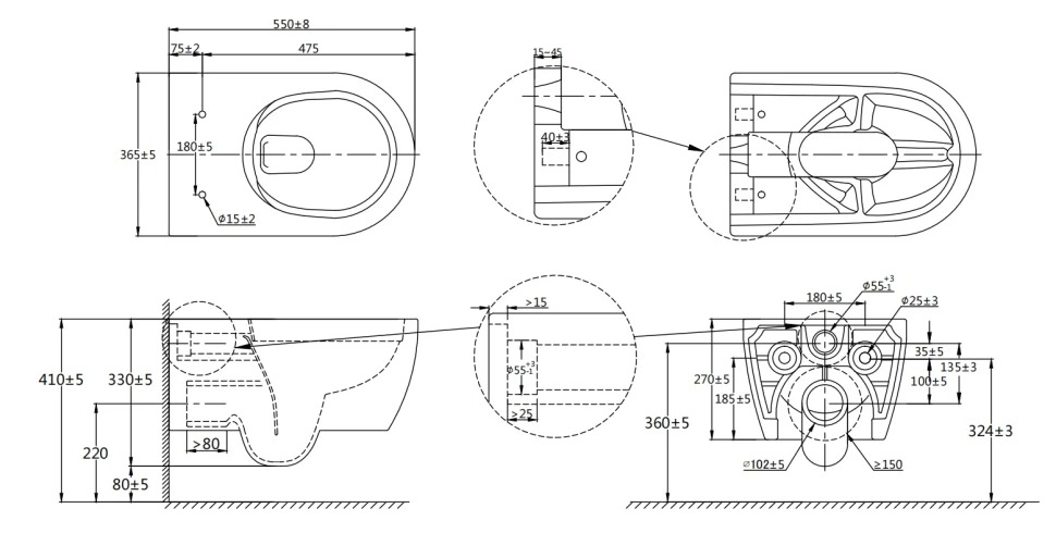 Комплект 5в1: Инсталляция 38772001, унитаз-биде со смесителем и сиденьем CT2039V-HB SSWW K25072901 