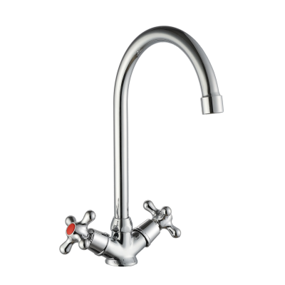 Смеситель для кухни, поворотный излив, хром VODA Ladoga LDG519