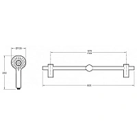 Душевой гарнитур 605, черный Jacob Delafon Oscar E29848-BL
