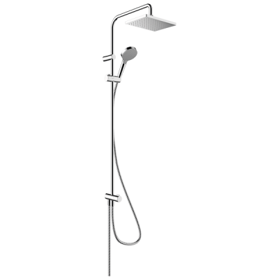 Душевая система с переключателем, без смесителя, хром Hansgrohe Vernis Shape Showerpipe 26282000