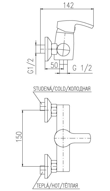 R180.5 RIO Смеситель для душа