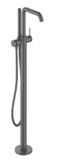 Смеситель для ванны, напольный, шлиф. черный хром Hansgrohe Tecturis S 73440340 