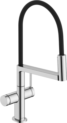 Смеситель для кухни, хром-черный Hansgrohe Talis M54 72861000