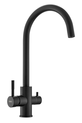 Смеситель для кухни, с подключением к фильтру, черный ESKO K22 B