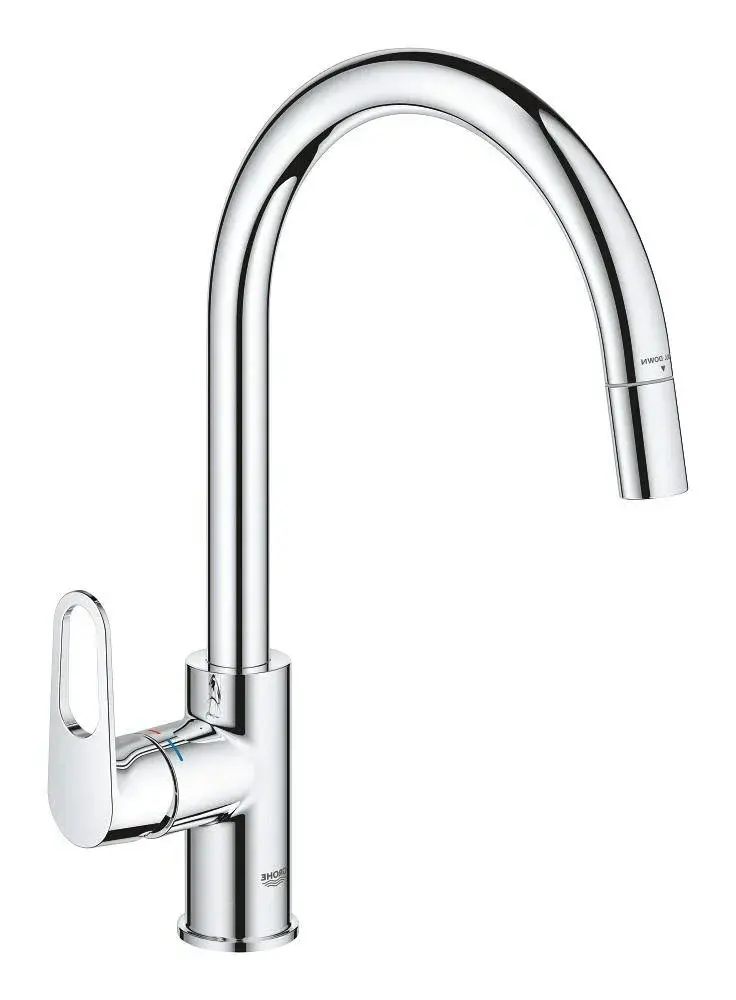 Смеситель для кухни, хром Grohe BauFlow 30549000 | интернет-магазин Sanstore Смеситель для кухни, хром Grohe BauFlow 30549000