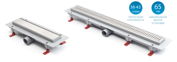 Трап линейный для пола, боковой слив MCH CH450D1 | Купить в интернет магазине Sanstore Трап линейный для пола, боковой слив MCH CH450D1