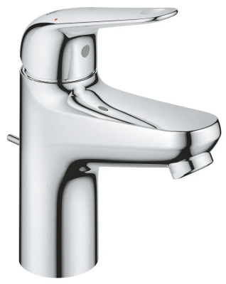Смеситель для раковины с донным клапаном, размер S, хром Grohe Euroeco 23262001