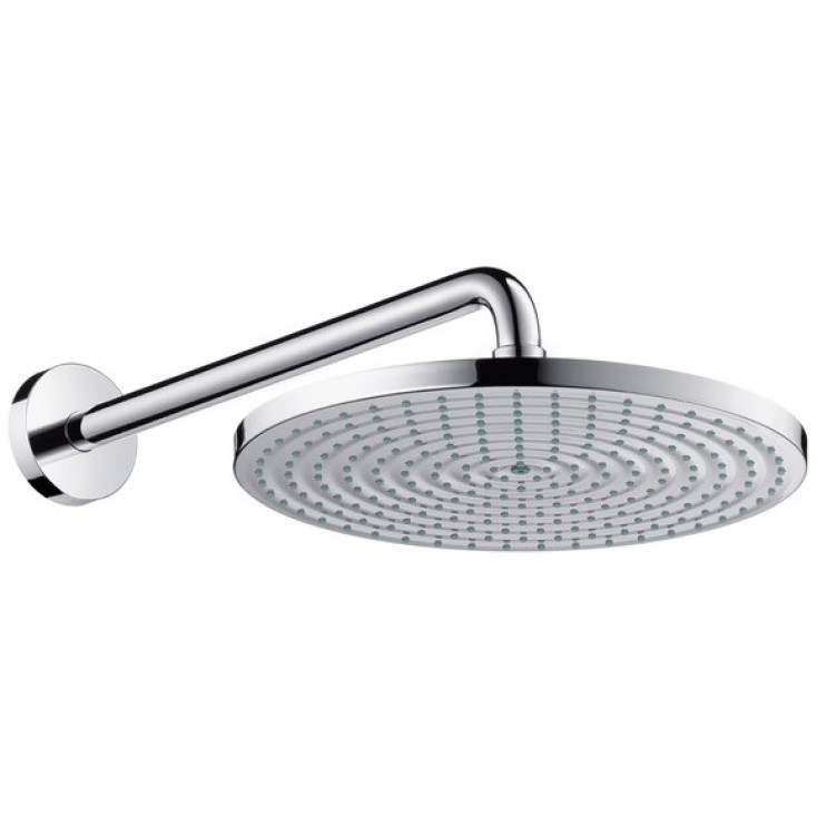 Верхний душ 300 с кронштейном 390, хром Hansgrohe Raindance S 27493000 – магазин сантехники Sanstore Верхний душ 300 с кронштейном 390, хром Hansgrohe Raindance S 27493000