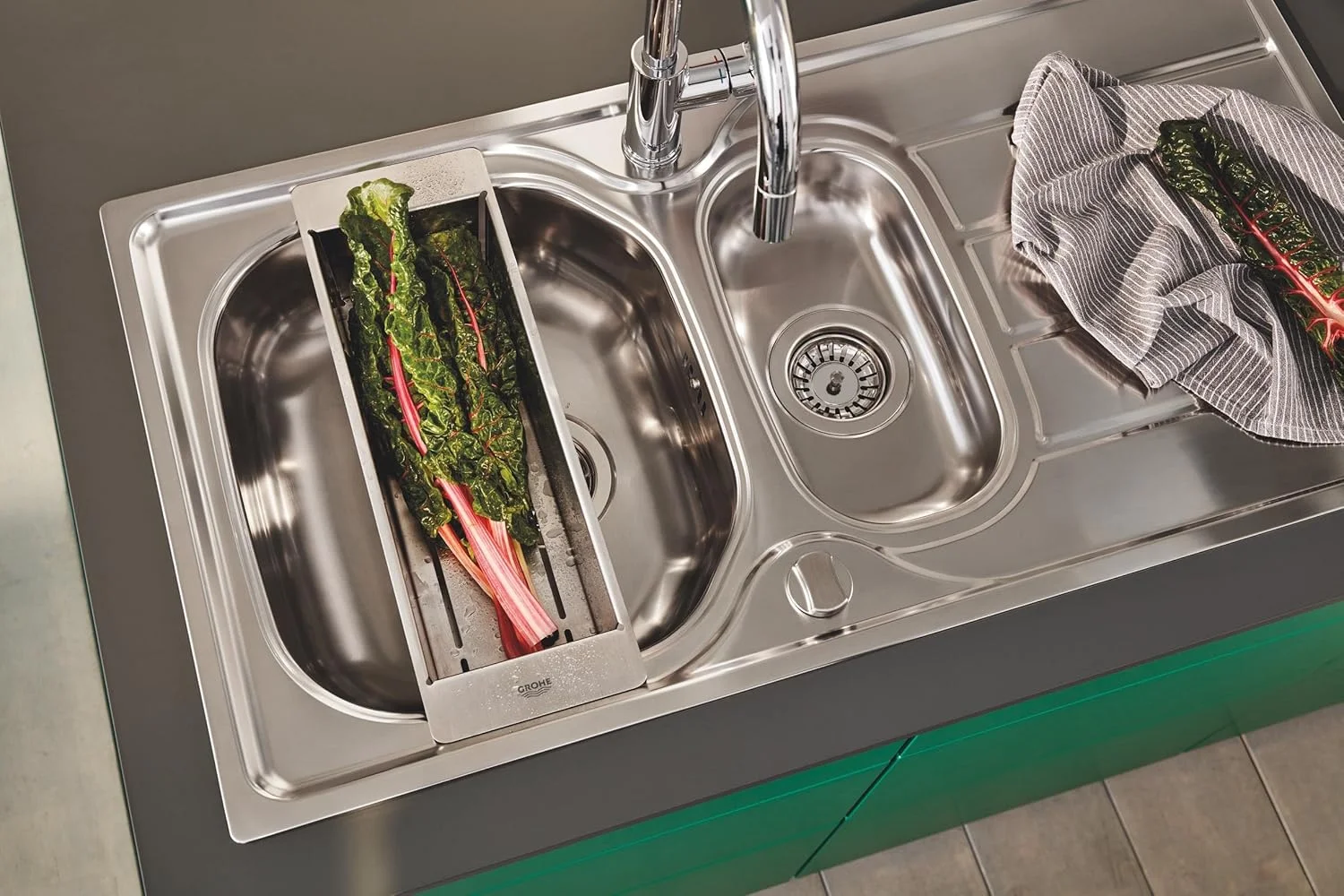 Многофункциональный колландер 490x150, нержавеющая сталь Grohe 40853SD0