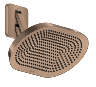 Верхний душ, красное золото AXOR ShowerSphere 370/220 2jet 39745310