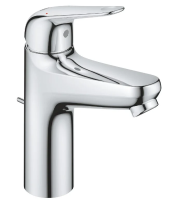 Смеситель для раковины с донным клапаном, размер M, хром Grohe Euroeco 24265001