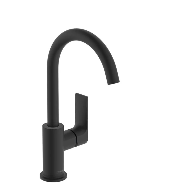 Смеситель для раковины 210, с донным клапаном, черный Hansgrohe Rebris E 72576670