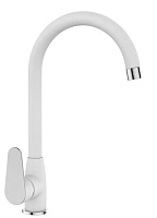 Смеситель для кухни, хром-белый VODA Snow white SW519W