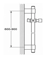 Душевая штанга 600, хром Grohe Relexa Shower 28797000