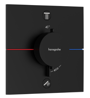 Термостат для душа, встраиваемый, на 2 потребителя, черный Hansgrohe ShowerSelect Comfort E 15572670