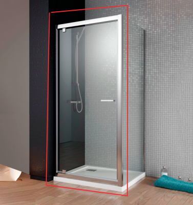 Душевая дверь 900х1900, прозрачное стекло, хром Radaway Twist DW+S 382002-01 Душевая дверь 900х1900, прозрачное стекло, хром Radaway Twist DW+S 382002-01