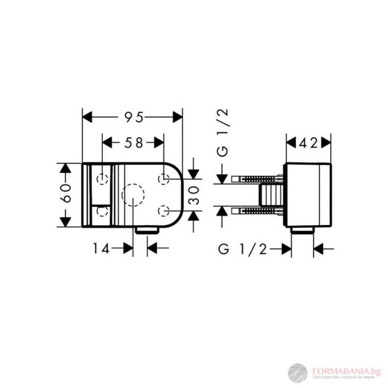 HG45723000 AXOR One Держатель дя душа