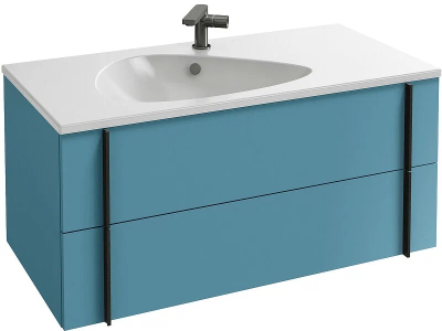 Тумба под раковину 100, аквамарин матовый Jacob Delafon Nouvelle Vague EB3032-M43