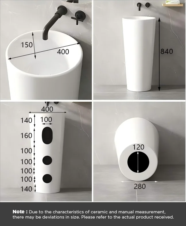 Раковина напольная, белая SSWW WCL3458-W