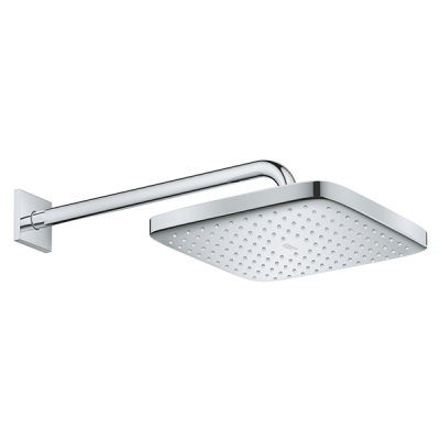 Верхний душ, квадратный, кронштейн 380, хром Grohe Tempesta 250 Cube 26682000
