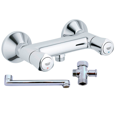 Смеситель для ванны, длинный излив, хром Grohe Avina 2601100K 