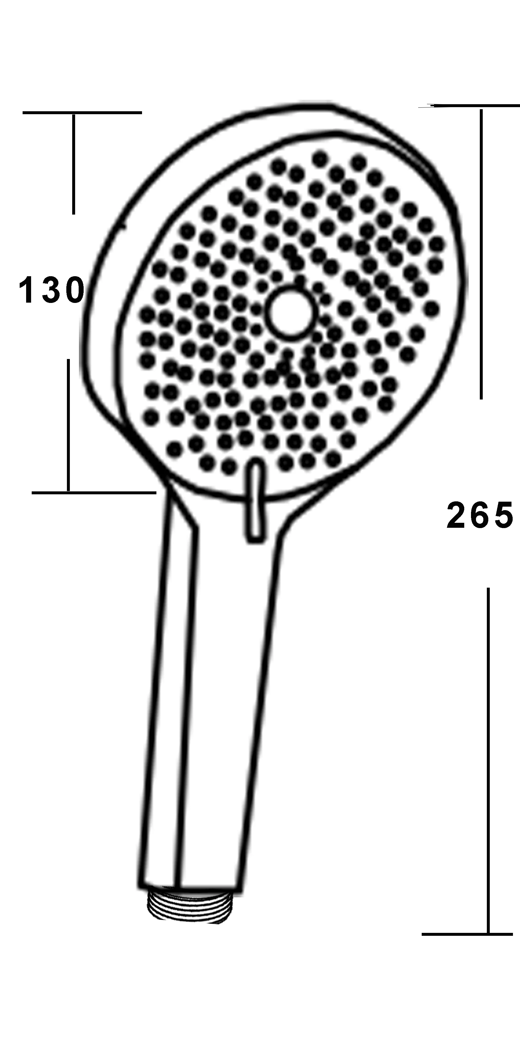 Ручной душ, 3 режима, черный VODA VSP15
