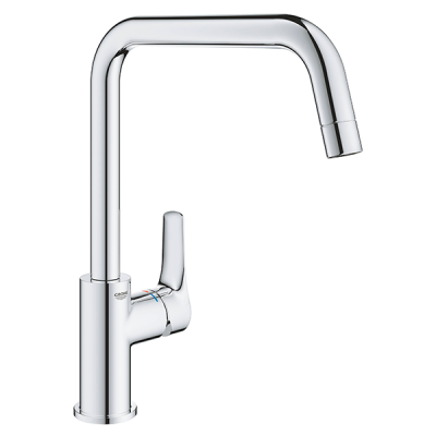 Смеситель для кухни, U-образный высокий излив, хром Grohe Eurosmart 30567000
