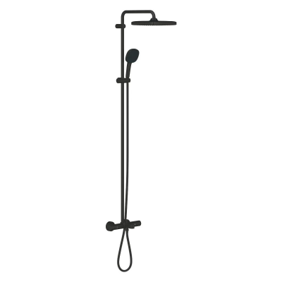 Душевая система с термостатом для ванны, черный Grohe Tempesta 250 Cube 266912431 Душевая система с термостатом для ванны, черный Grohe Tempesta 250 Cube 266912431