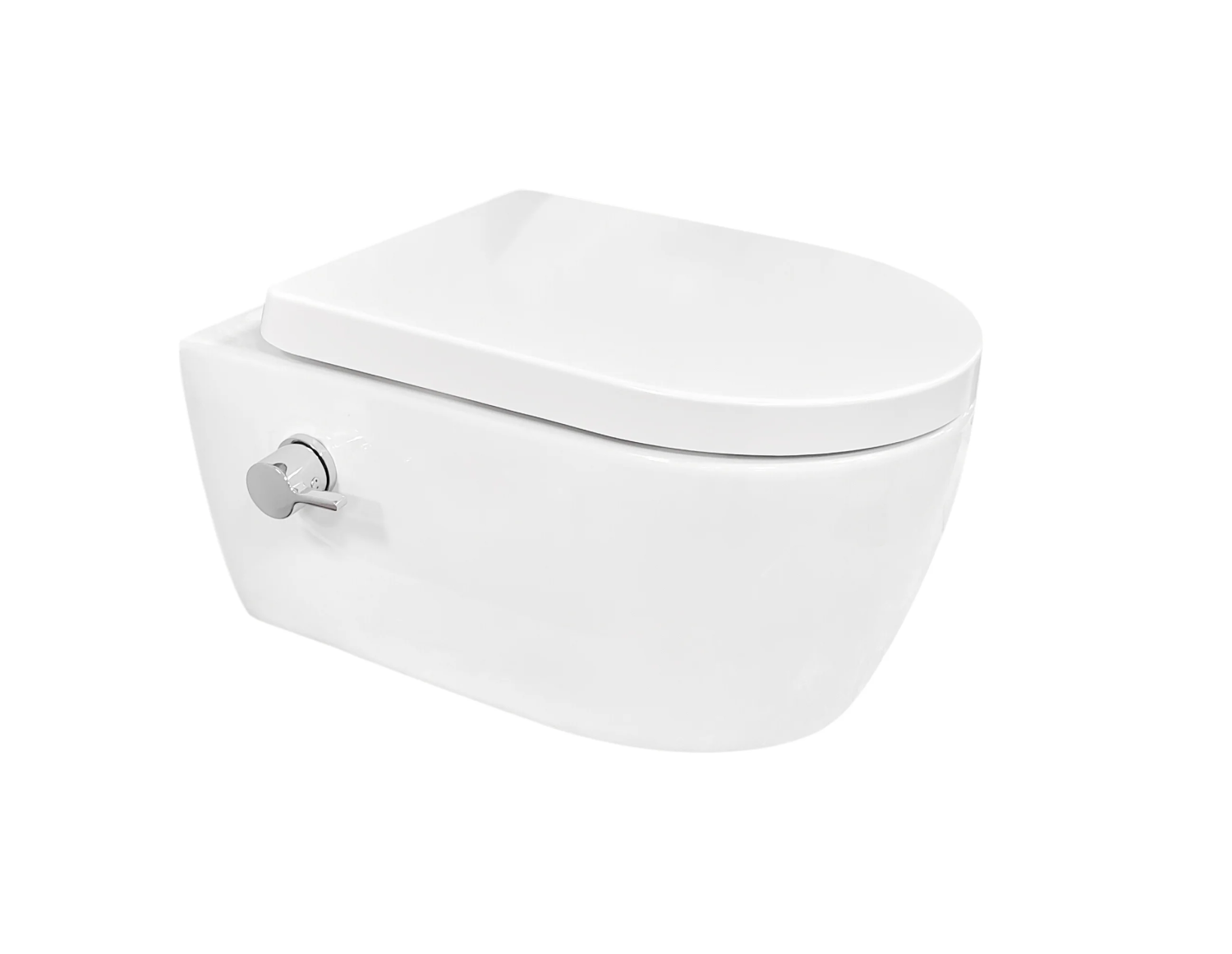 Унитаз-биде подвесной со смесителем, белый SSWW CT2039V-HB