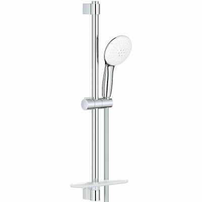 Душевой гарнитур 600, 2 вида струи, с полочкой, хром Grohe Tempesta New 27926003 Душевой гарнитур 600, 2 вида струи, с полочкой, хром Grohe Tempesta New 27926003