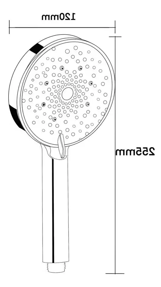 Ручной душ, 3 режима, хром VODA VSP13
